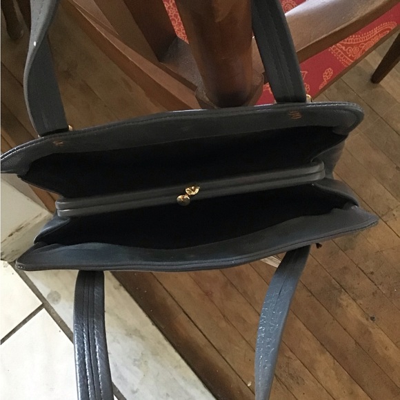 Genuine Leather handbag Jane Shilton, England, new old stock, tag, some damage - Picture 4 of 11